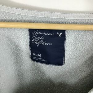 American Eagle Outfitters Tops - AE | Pale Sage Green Lace Shoulder Sweatshirt American Eagle Outfitters Tops - AE | Pale Sage Green Lace Shoulder Sweatshirt